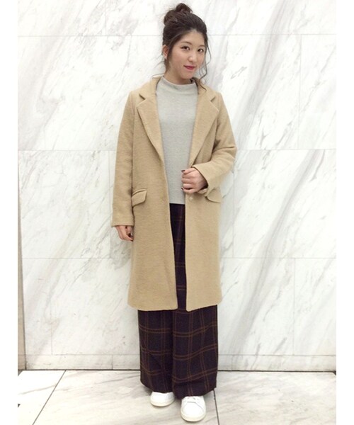 w closet（ダブルクローゼット）の「ミルニットソー長袖プルオーバー（トップス・レディース・アイボリー/グレー/レンガ/チャコール・FREE）」の13枚目の写真