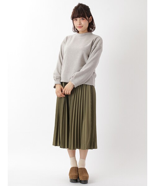 w closet（ダブルクローゼット）の「ミルニットソー長袖プルオーバー（トップス・レディース・アイボリー/グレー/レンガ/チャコール・FREE）」の12枚目の写真