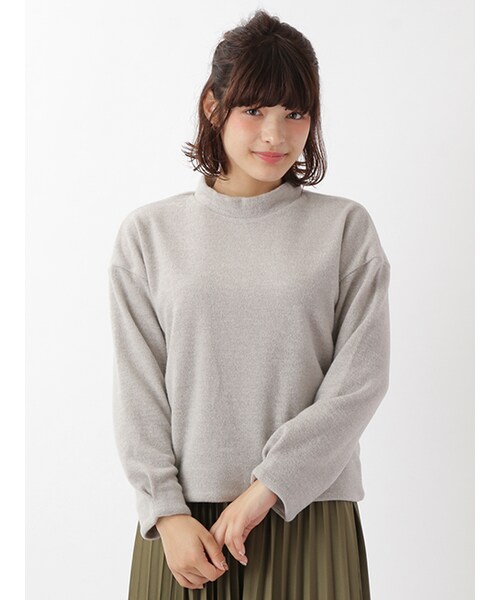 w closet（ダブルクローゼット）の「ミルニットソー長袖プルオーバー（トップス・レディース・アイボリー/グレー/レンガ/チャコール・FREE）」の5枚目の写真