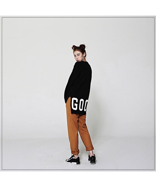 ROMANTIC CROWN（ロマンティッククラウン）の「GOOD LONG KNIT_BLACK（その他・メンズ・기타）」の4枚目の写真