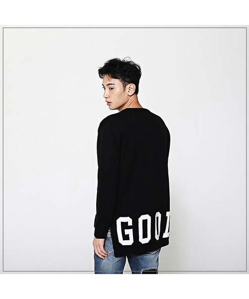 ROMANTIC CROWN（ロマンティッククラウン）の「GOOD LONG KNIT_BLACK（その他・メンズ・기타）」の7枚目の写真