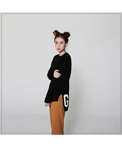 ROMANTIC CROWN（ロマンティッククラウン）の「GOOD LONG KNIT_BLACK（その他・メンズ・기타）」の8枚目の写真