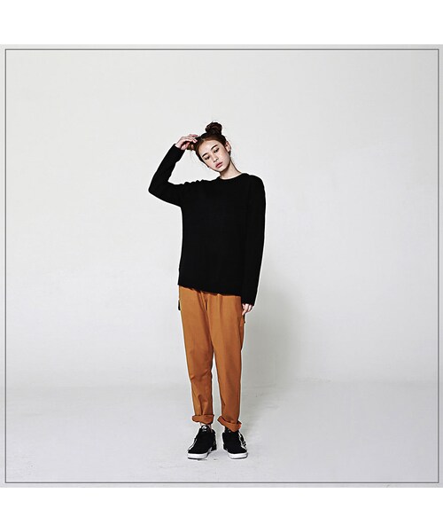 ROMANTIC CROWN（ロマンティッククラウン）の「GOOD LONG KNIT_BLACK（その他・メンズ・기타）」の2枚目の写真