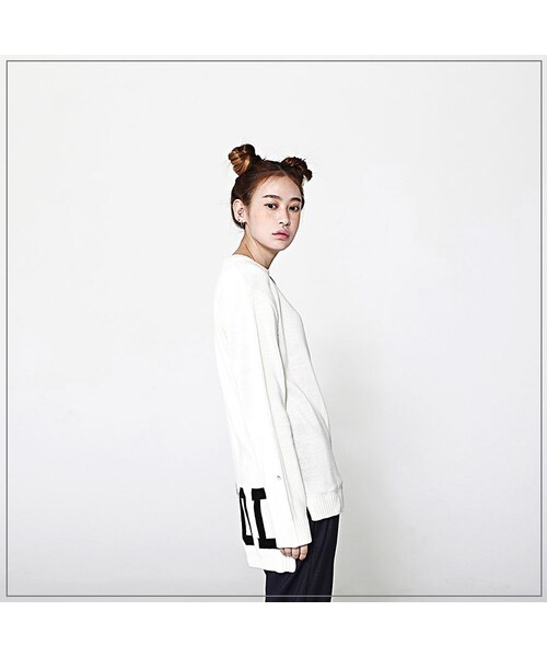 ROMANTIC CROWN（ロマンティッククラウン）の「GOOD LONG KNIT_IVORY（その他・メンズ・기타）」の8枚目の写真