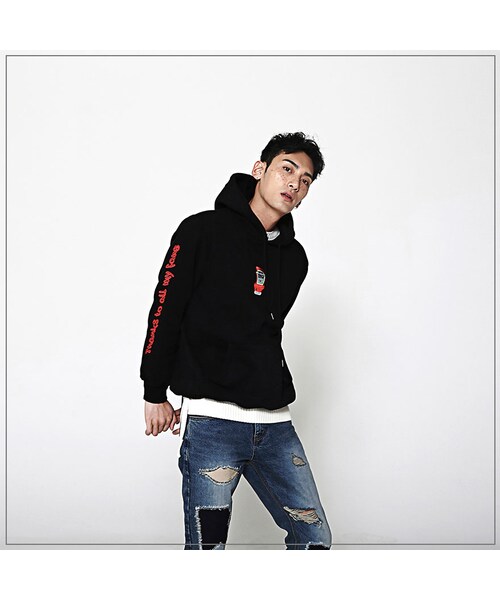 ROMANTIC CROWN（ロマンティッククラウン）の「HATER KETCHUP HOODIE_BLACK（その他・メンズ・기타）」の7枚目の写真