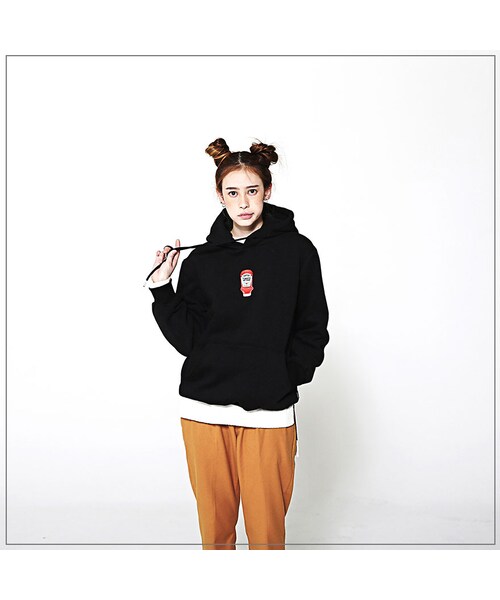 ROMANTIC CROWN（ロマンティッククラウン）の「HATER KETCHUP HOODIE_BLACK（その他・メンズ・기타）」の6枚目の写真