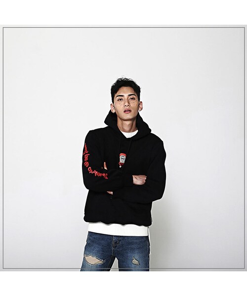ROMANTIC CROWN（ロマンティッククラウン）の「HATER KETCHUP HOODIE_BLACK（その他・メンズ・기타）」の5枚目の写真