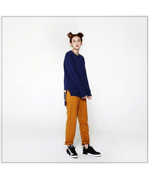 ROMANTIC CROWN（ロマンティッククラウン）の「GOOD LONG KNIT_NAVY（その他・メンズ・기타）」の4枚目の写真