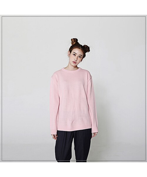 ROMANTIC CROWN（ロマンティッククラウン）の「GOOD LONG KNIT_PINK（その他・メンズ・기타）」の6枚目の写真