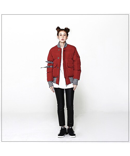 ROMANTIC CROWN（ロマンティッククラウン）の「WINTER OWL MA-1 PADDING_WINE（ジャケット/アウター・メンズ・기타）」の2枚目の写真