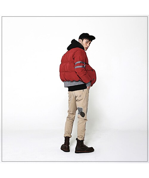 ROMANTIC CROWN（ロマンティッククラウン）の「WINTER OWL MA-1 PADDING_WINE（ジャケット/アウター・メンズ・기타）」の5枚目の写真