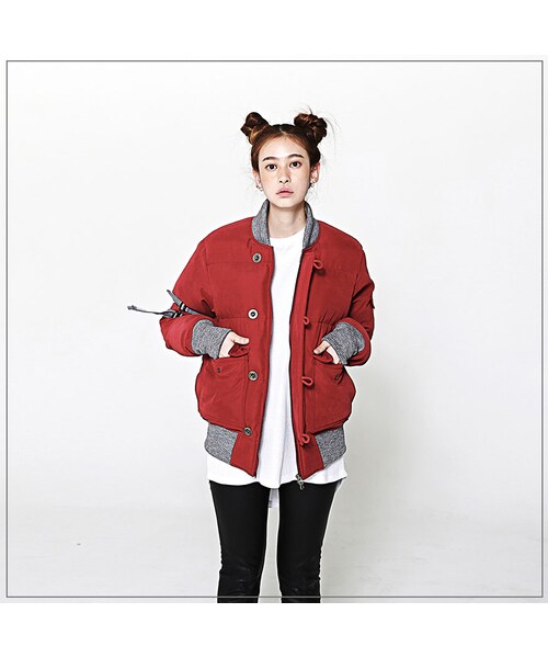 ROMANTIC CROWN（ロマンティッククラウン）の「WINTER OWL MA-1 PADDING_WINE（ジャケット/アウター・メンズ・기타）」の8枚目の写真