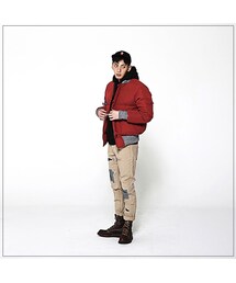 ROMANTIC CROWN | WINTER OWL MA-1 PADDING_WINE(ジャケット/アウター)