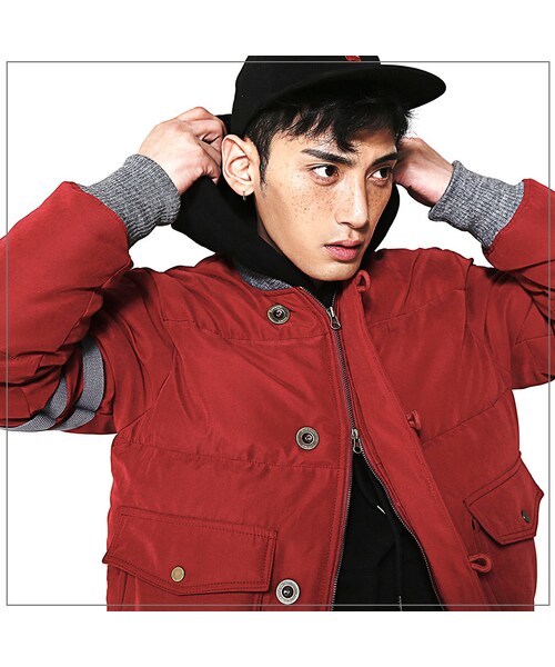 ROMANTIC CROWN（ロマンティッククラウン）の「WINTER OWL MA-1 PADDING_WINE（ジャケット/アウター・メンズ・기타）」の14枚目の写真