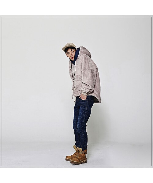 ROMANTIC CROWN（ロマンティッククラウン）の「YETI FULL ZIP HOOD JACKET_BEIGE（ジャケット/アウター・メンズ・기타）」の3枚目の写真