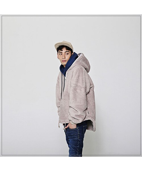 ROMANTIC CROWN（ロマンティッククラウン）の「YETI FULL ZIP HOOD JACKET_BEIGE（ジャケット/アウター・メンズ・기타）」の11枚目の写真