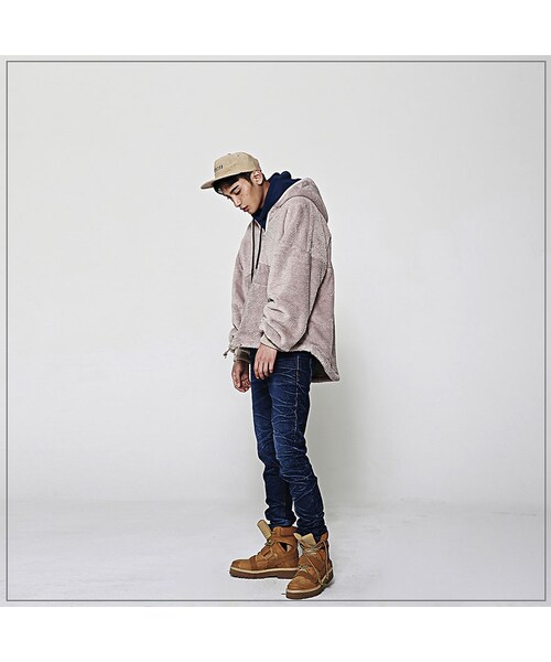 ROMANTIC CROWN（ロマンティッククラウン）の「YETI FULL ZIP HOOD JACKET_BEIGE（ジャケット/アウター・メンズ・기타）」の5枚目の写真