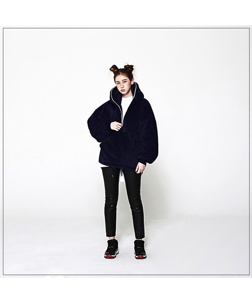 ROMANTIC CROWN（ロマンティッククラウン）の「YETI FULL ZIP HOOD JACKET_NAVY（ジャケット/アウター・メンズ・기타）」の6枚目の写真