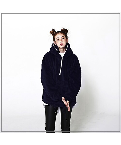 ROMANTIC CROWN（ロマンティッククラウン）の「YETI FULL ZIP HOOD JACKET_NAVY（ジャケット/アウター・メンズ・기타）」の12枚目の写真
