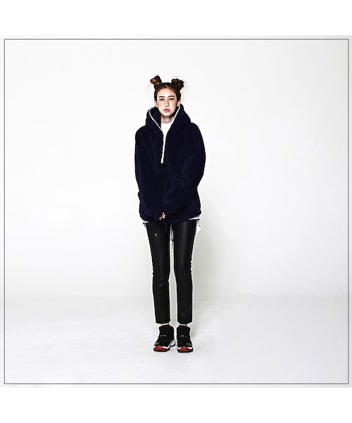 ROMANTIC CROWN（ロマンティッククラウン）の「YETI FULL ZIP HOOD JACKET_NAVY（ジャケット/アウター・メンズ・기타）」の2枚目の写真