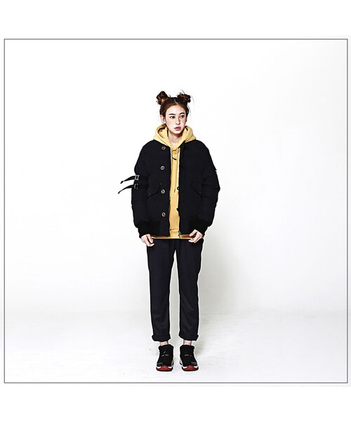 ROMANTIC CROWN（ロマンティッククラウン）の「WINTER OWL MA-1 PADDING_BLACK（ジャケット/アウター・メンズ・기타）」の2枚目の写真