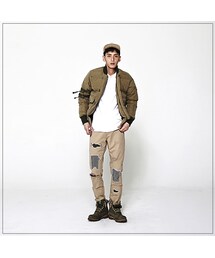 ROMANTIC CROWN | WINTER OWL MA-1 PADDING_KHAKI(ジャケット/アウター)