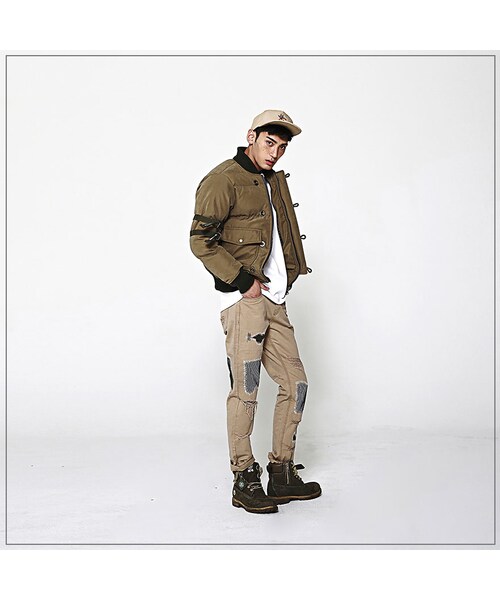 ROMANTIC CROWN（ロマンティッククラウン）の「WINTER OWL MA-1 PADDING_KHAKI（ジャケット/アウター・メンズ・기타）」の3枚目の写真