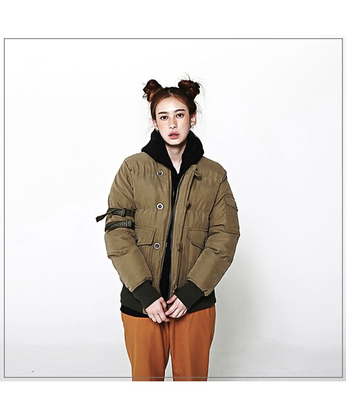 ROMANTIC CROWN（ロマンティッククラウン）の「WINTER OWL MA-1 PADDING_KHAKI（ジャケット/アウター・メンズ・기타）」の8枚目の写真