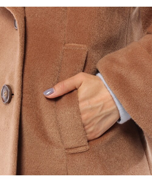PAGEBOY（ページボーイ）の「ウール混BIGスリーブショートコート（ジャケット/アウター・レディース・グレー/キャメル）」の11枚目の写真