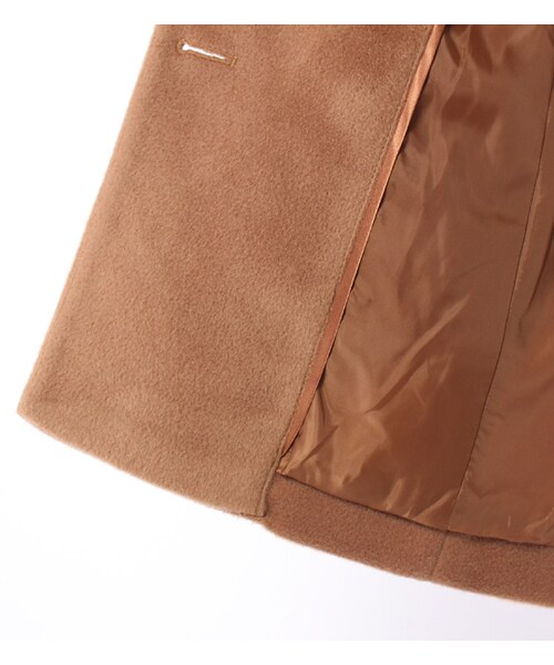 PAGEBOY（ページボーイ）の「ウール混BIGスリーブショートコート（ジャケット/アウター・レディース・グレー/キャメル）」の10枚目の写真
