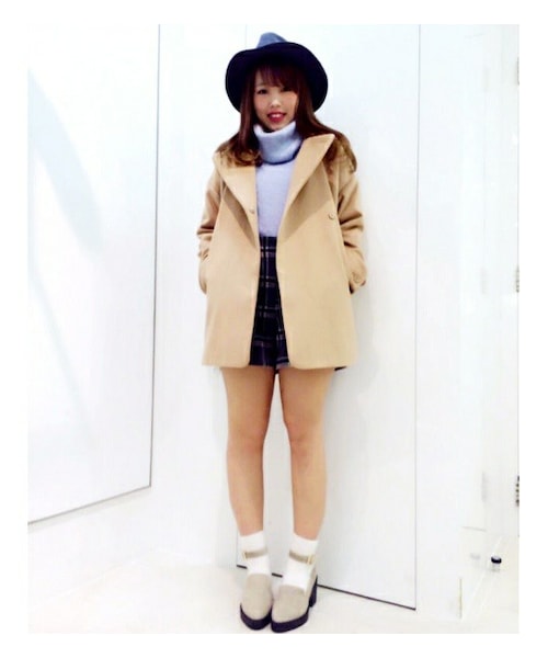 PAGEBOY（ページボーイ）の「サイドZIPショートパンツ（パンツ・レディース・グレー系/チャコール系/ネイビー系）」の12枚目の写真