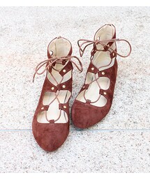 PAGEBOY | 【POINT×10】【PAGEBOY】レースアップフラットシューズ(シューズ)