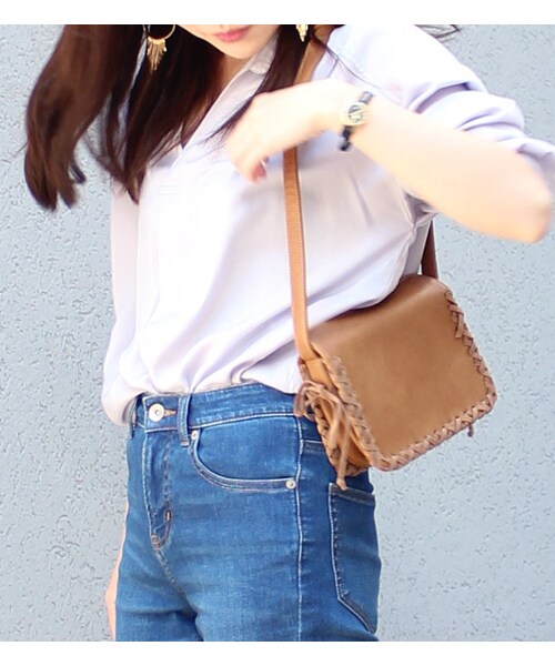 PAGEBOY（ページボーイ）の「【POINT×10】【PAGEBOY】カガリポシェット（バッグ・レディース・アイボリー/ブラック/キャメル）」の7枚目の写真