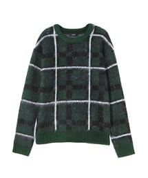 EMODA | Light check fur knit(トップス)