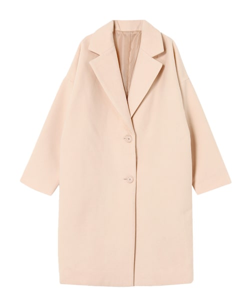 jouetie（ジュエティ）の「モッサドロップショルダーチェスターコート（ジャケット/アウター・レディース・オフホワイト/グレー/ピンク・M）」の3枚目の写真