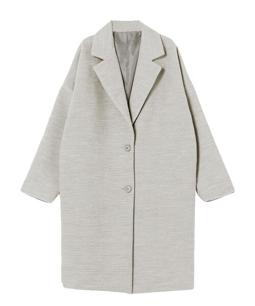 jouetie（ジュエティ）の「モッサドロップショルダーチェスターコート（ジャケット/アウター・レディース・オフホワイト/グレー/ピンク・M）」の11枚目の写真