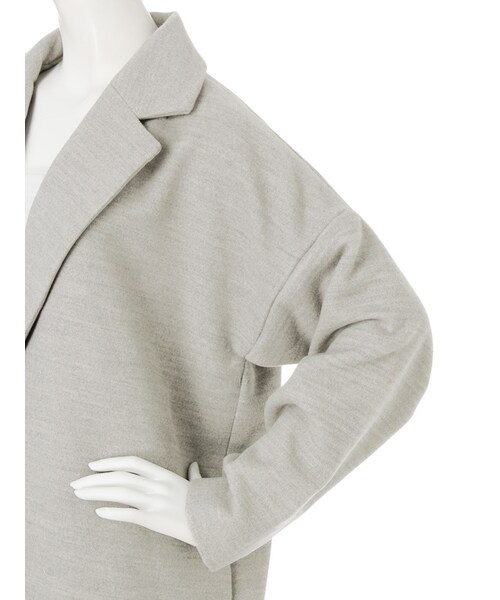 jouetie（ジュエティ）の「モッサドロップショルダーチェスターコート（ジャケット/アウター・レディース・オフホワイト/グレー/ピンク・M）」の9枚目の写真