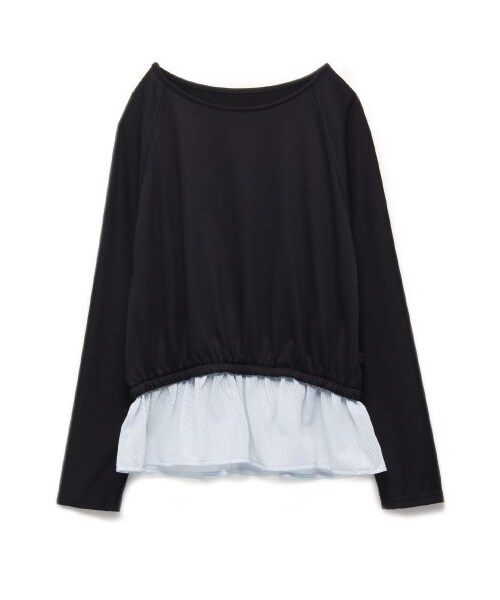 emmi（エミ）の「【emmi studio】ペプラムレイヤードトップス