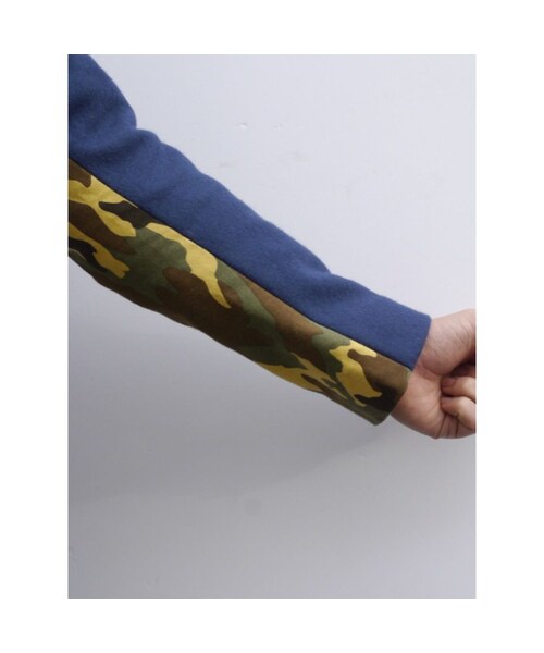 NIRAME.CO（ニラメッコ）の「【残り１枚のみ】テーラードジャケット ネイビー✖️迷彩（テーラードジャケット・メンズ・その他）」の11枚目の写真