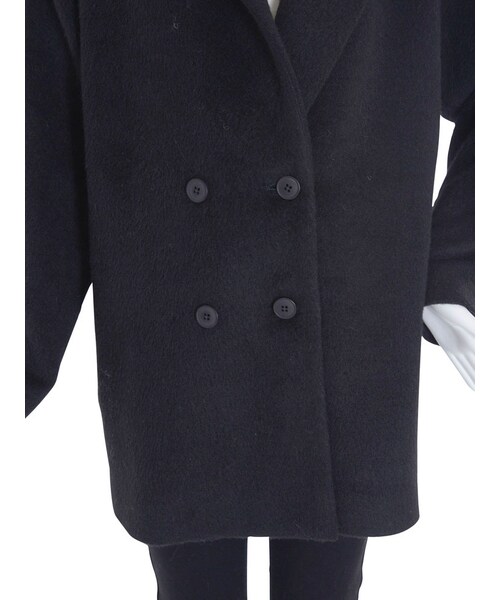 EVRIS（エヴリス）の「ダブルブレストオーバーコート（ジャケット/アウター・レディース・ブラック/ピンク/ベージュ）」の11枚目の写真