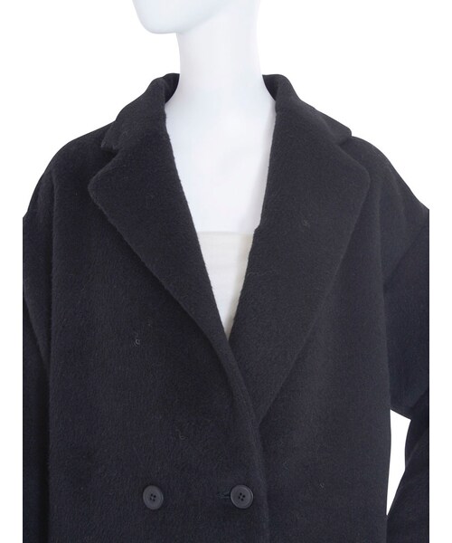 EVRIS（エヴリス）の「ダブルブレストオーバーコート（ジャケット/アウター・レディース・ブラック/ピンク/ベージュ）」の10枚目の写真