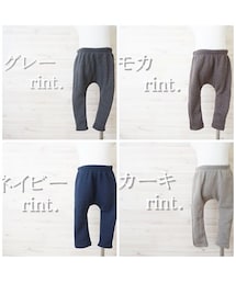 no brand | ＊sale＊ラスト１＊ユニセックス＊裏起毛サルエルパンツ　カーキ《90》(その他パンツ)