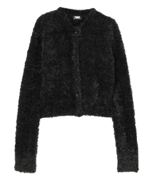 PAMEO POSE(パメオポーズ)の「FLUFFY CARDIGAN(カーディガン/ボレロ・レディース・ホワイト/ブラック/ブルー・F)」の2枚目の写真