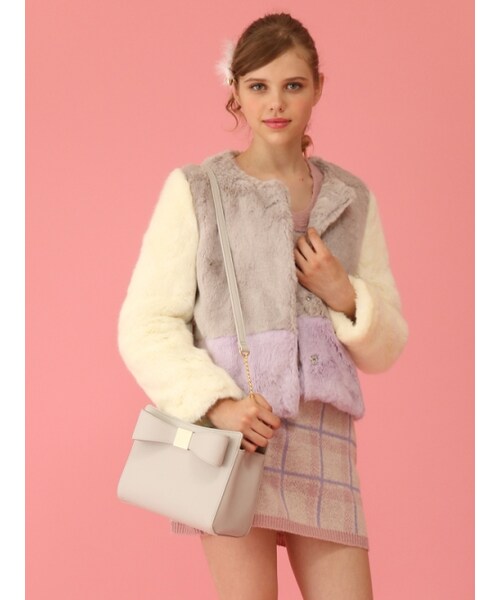 Honey Salon（ハニーサロン）の「アメリー（バッグ・レディース・アイボリー/ピンク/キャメル/グレー・Free）」の11枚目の写真