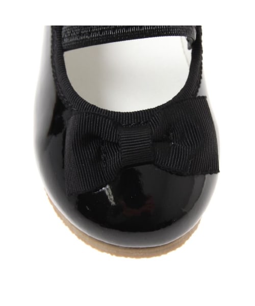 apres les cours（アプレレクール）の「◎リボンバレエシューズ（シューズ・キッズ・ブラック/シルバー・14/15/16/17/18/19/20/21）」の6枚目の写真