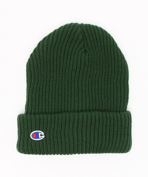 Champion（チャンピオン）の「ユニセックス チャンピオン アクリル リブ編み ビーニー Champion Rib Beanie Cap MJB14-01（ニットキャップ/ビーニー・レディース・ホワイト/ブラック/グレー/ダークオリーブ/ネイビー・ONE SIZE）」の4枚目の写真
