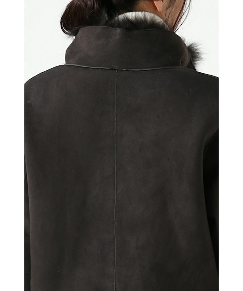 FRAMeWORK（フレームワーク）の「ムートン スタンドカラーコート