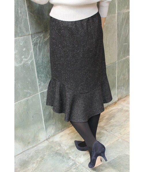 IENA（イエナ）の「IENA by Eric Bergere シルクネップ ペプラムスカート◆（スカート・レディース・ブラック/グレー/ネイビー・34/36/38/40）」の19枚目の写真
