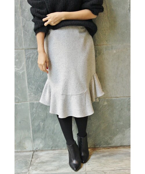 IENA（イエナ）の「IENA by Eric Bergere シルクネップ ペプラムスカート◆（スカート・レディース・ブラック/グレー/ネイビー・34/36/38/40）」の20枚目の写真