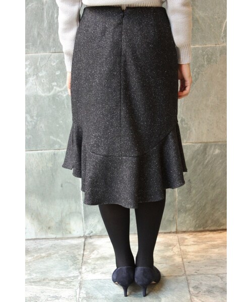 IENA（イエナ）の「IENA by Eric Bergere シルクネップ ペプラムスカート◆（スカート・レディース・ブラック/グレー/ネイビー・34/36/38/40）」の9枚目の写真